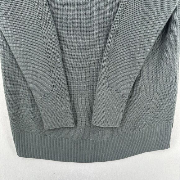 Athleta Sweater Womens Small Hanover V-Neck Gray Knit Merino Wool Blend Relaxed - Picture 7 of 9